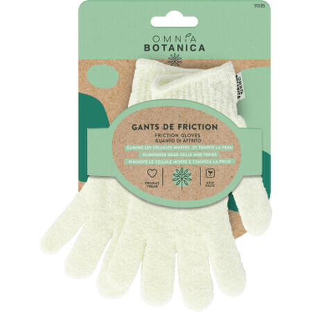 Omnia Botanica Set de guantes de masaje, 2 uds.