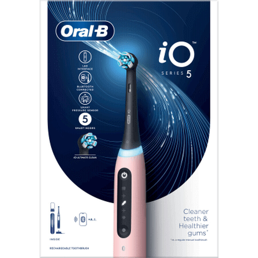 Oral-B iO5 Electric Toothbrush Blush Pink, 1 pc