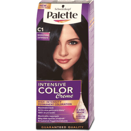 Palette Intensive Color Creme Permanent Colour C1 (1-1) Black Blue, 1 pc