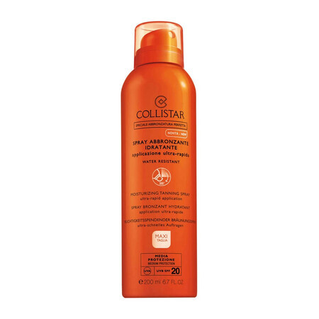 Collistar Spray Abbronzante Idratante SPF20 Viso e Corpo, 200ml