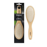 Parsa Beauty Spazzola per capelli in legno con perni in metallo, 1 pz