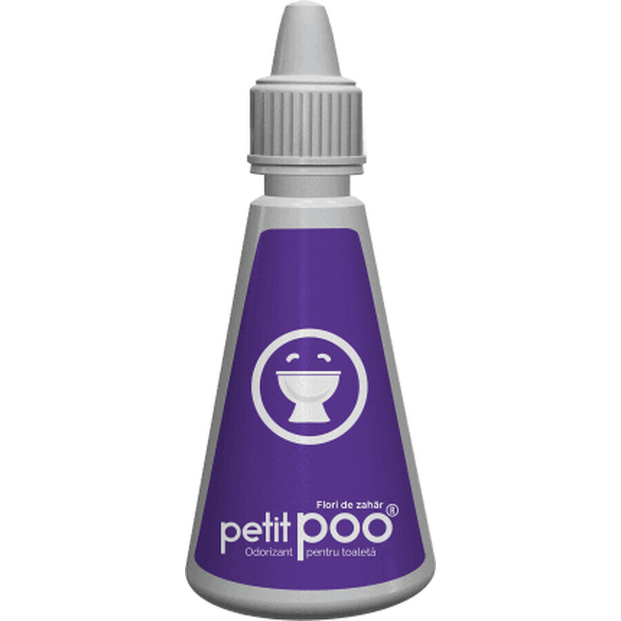 petit poo Deodorante per WC gocce di fiori di zucchero, 14 ml