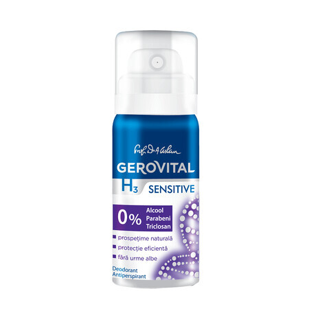 Gerovital H3 Classic Sensitive deodorante antitraspirante, 40 ml, Charmec