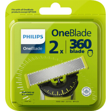 PHILIPS OneBlade Replaceable blade, 2 pcs