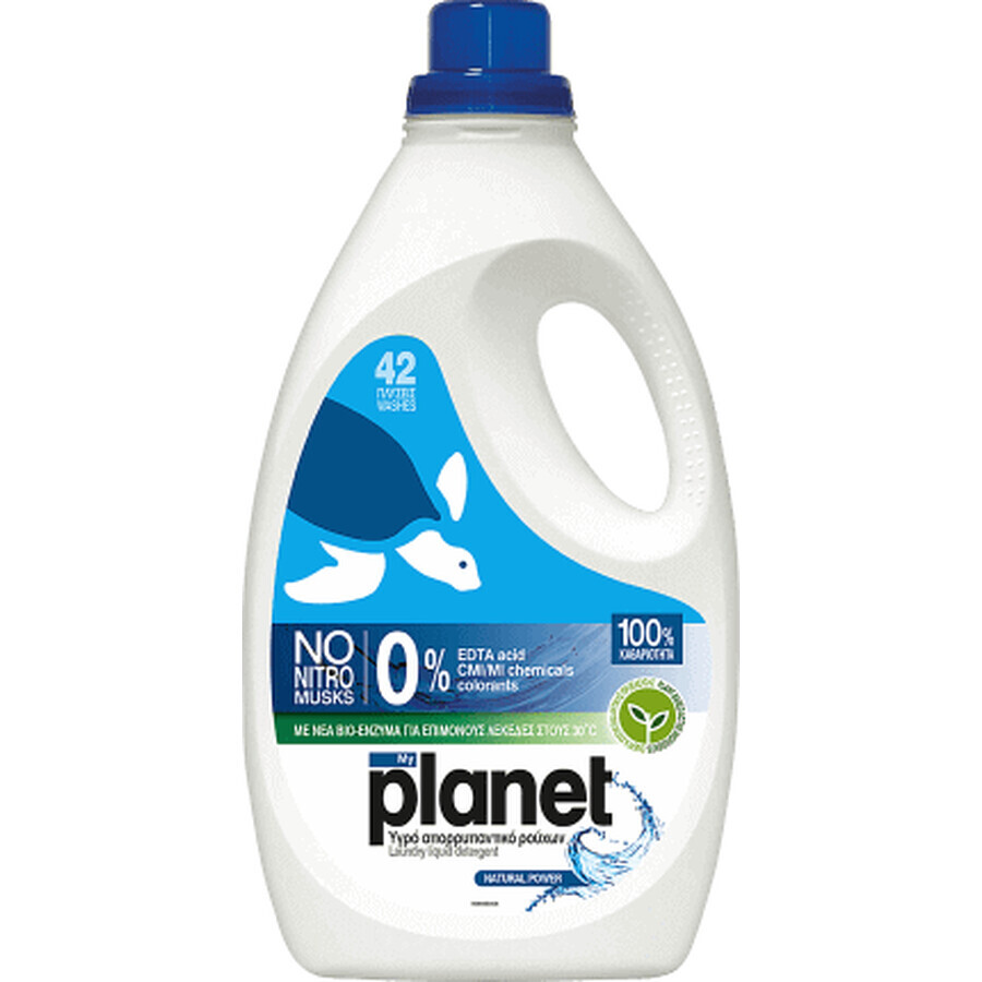 Detersivo bucato liquido Planet Natural Power, 2,1 l