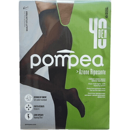 Pompea Dres donna Azione Riposante 40DEN 3-M nude polvere dorata, 1 pz