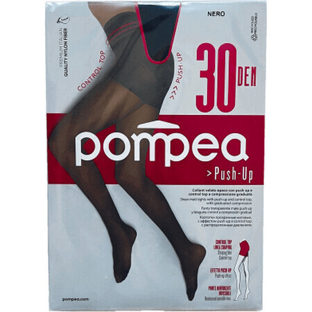 Pompea Dres Push-Up donna 30 DEN 3-M nero, 1 pz