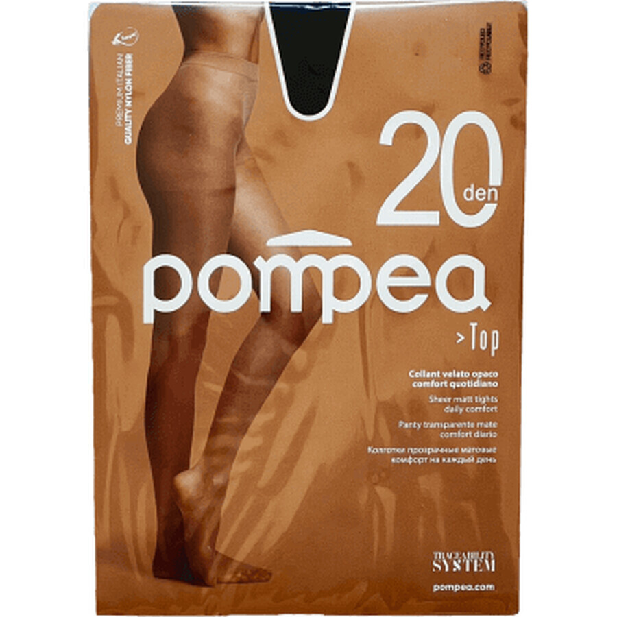 Pompea Dres Top da donna Nero 20 DEN 4-L, 1 pz