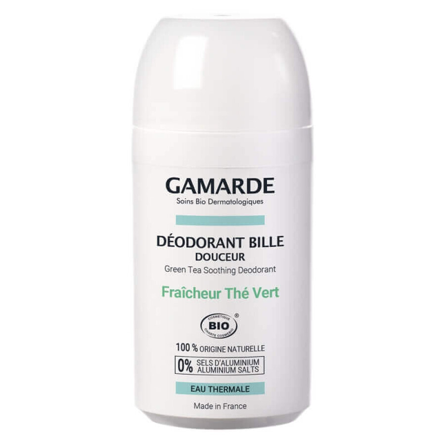 Organic roll-on deodorant with green tea, 50 ml, Gamarde