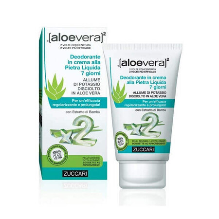 Zuccari Aloevera 2 Deodorante Crema Pietra Liquida 7 Giorni 30 ml