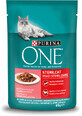 Purina One Alimento umido per gatti con salmone, 85 g