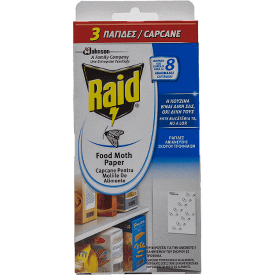 Trappole antitarme Raid Food, 3 pz