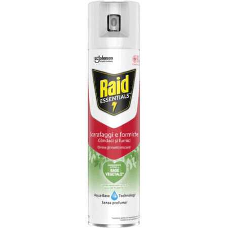 Raid Essentials Spray contro scarafaggi e formiche, 400 ml