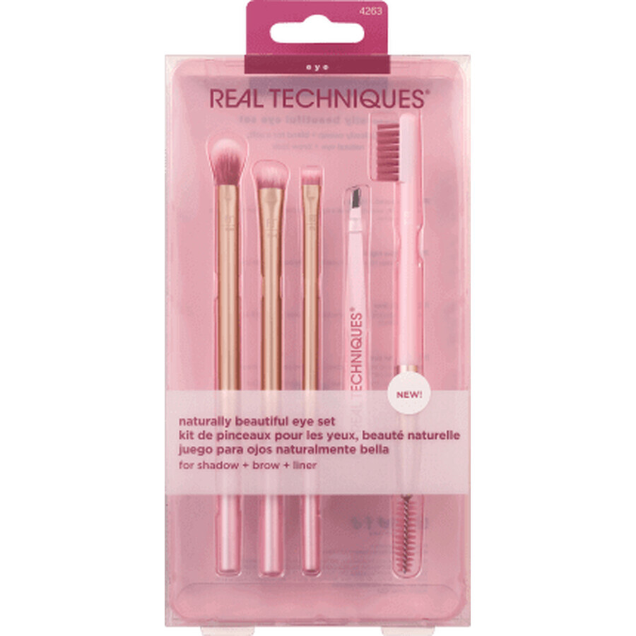 Real Techniques Natural Beauty Eye set pensule pentru ochi, 1 buc