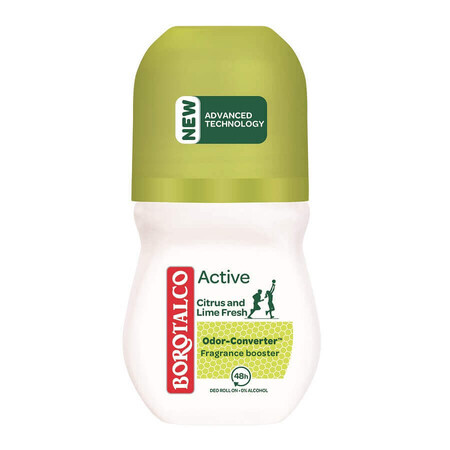 Deodorante roll-on Attivo Agrumi e Lime, 50 ml, Borotalco