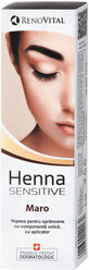 RENOVITAL Henna Sensitive crema colorante per sopracciglia castane, 6 g