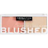 Revolution Relove Color Play Blushed duo palette fard e illuminante Sweet, 2,9 g