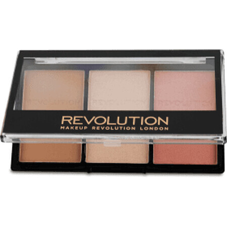 Kit palette Revolution Ultra Sculpt & Contour per contorno Ultra Fair C01, 11 g