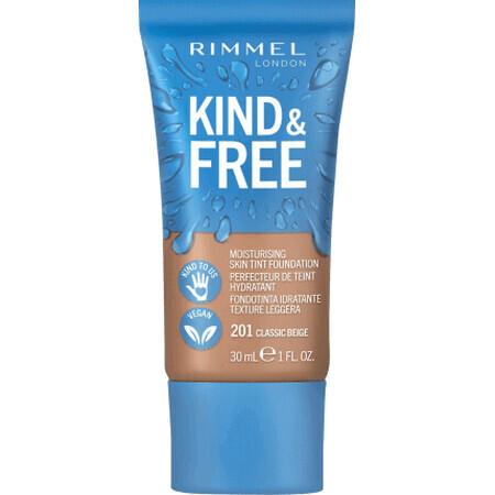 Rimmel London Fondotinta Kind&Free 201 Classic Beige, 30 ml