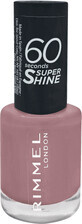 Rimmel London Smalto per unghie 60 Seconds Super Shine 230 Mauve al ritmo di musica, 8 ml