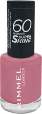 Rimmel London Smalto per unghie 60 Seconds Super Shine 235 Preppy in rosa, 8 ml