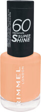 Rimmel London Smalto per unghie 60 Seconds Super Shine 401 Nostalgia nudo, 8 ml