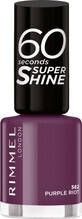 Rimmel London Smalto per unghie 60 Seconds Super Shine 562 Purple Riot, 8 ml