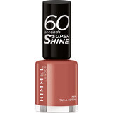 Rimmel London Lac de unghii 60 Seconds Super Shine 707 Tan-A-Cotta, 8 ml