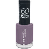 Rimmel London Nail Polish 60 Seconds Super Shine 810 Grungy Grey, 8 ml