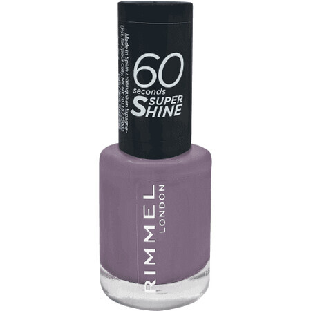 Rimmel London Smalto per unghie 60 Seconds Super Shine 810 Grungy Grey, 8 ml