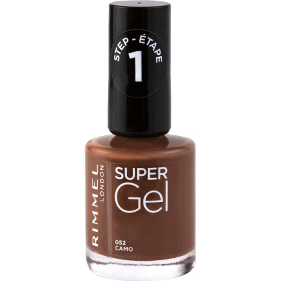 Rimmel London Super Gel Nail Polish 052 Camo, 12 ml