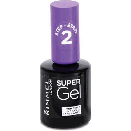 Rimmel London Super Gel Top Coat Nail Lacquer, 12 ml