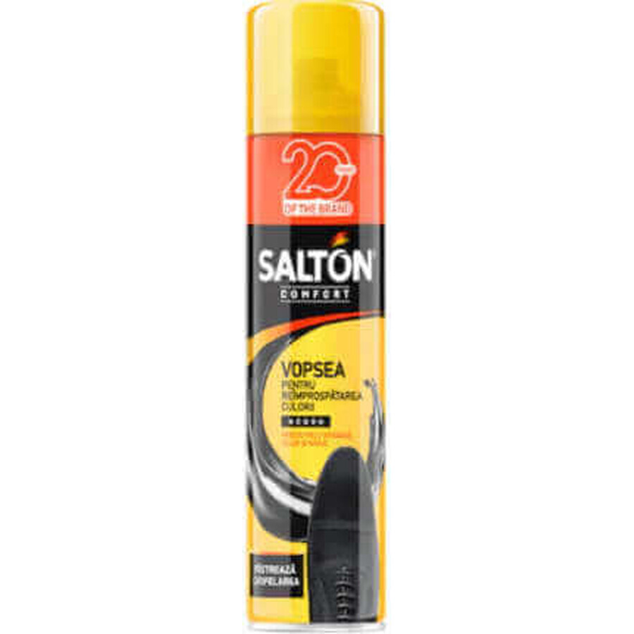 SALTON Spray riparatore per pelle scamosciata, velluto e nabuk nero, 300 ml
