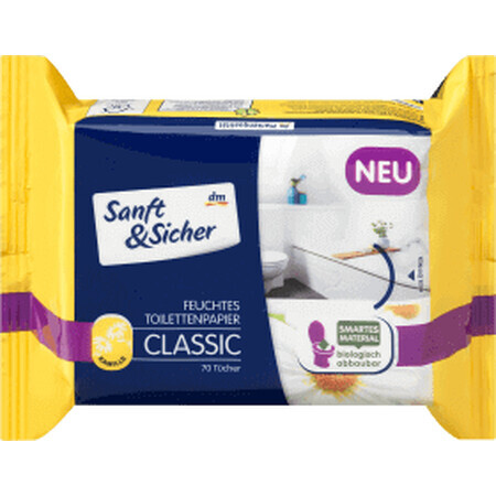 Sanft&amp;Sicher Classic nat toiletpapier, kamille, 70 stuks