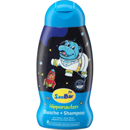 SauBär gel doccia 2in1 + shampoo Hippo, 250 ml