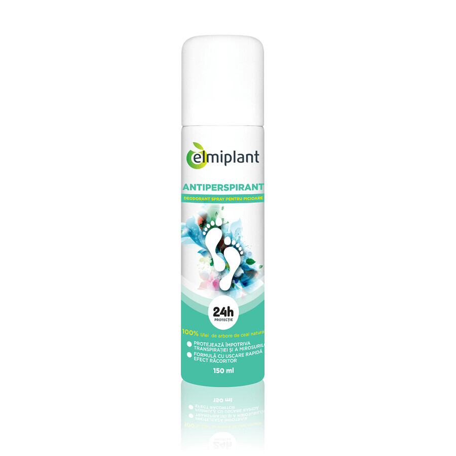 Antiperspirant spray deodorant for feet, 150 ml, Elmiplant