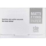 S-he colour&amp;style Sebum mattifying paper 198/001, 50 pcs