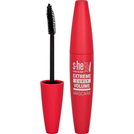 S-he colour&style Just extreme mascara curbare Nr. 170/002, 12 ml