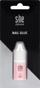 S-he color&amp;style Colla per unghie artificiali, 3 ml