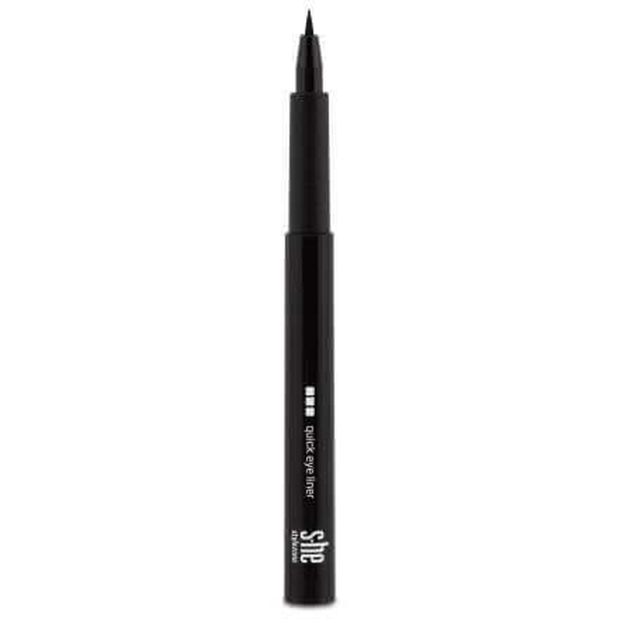 S-he colour&style Quick eyeliner tuș de ochi tip cariocă 158/001, 3 g