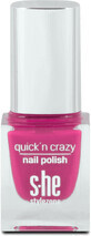 S-he colour&amp;amp;style Esmalte de u&#241;as Quick&#39;n crazy 323/640, 6 ml