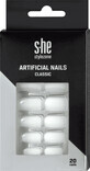 S-he color&amp;style Unghie artificiali classiche, 1 set