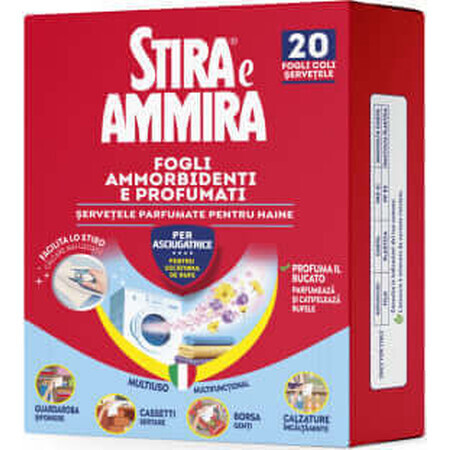 Stira Ammira Stira&amp;Ammira scented laundry dryer wipes, 20 pcs