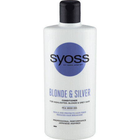 Syoss Balsamo per capelli biondi, argento o con mèches, 440 ml