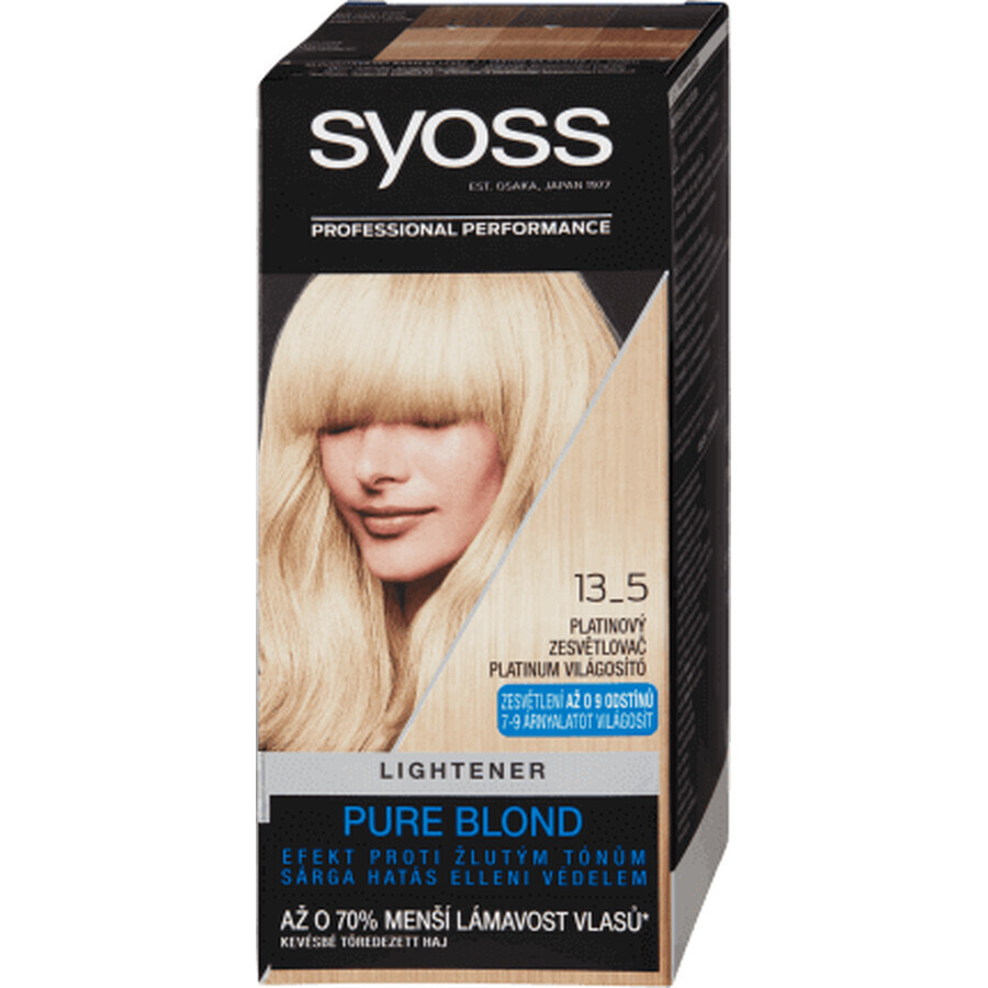 Syoss Color Tintura permanente per capelli 13-5 Bleach Platinum, 1 pz