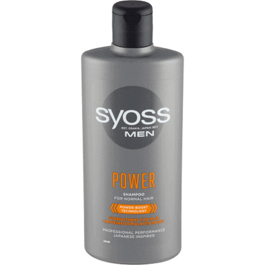 Syoss Men Shampoo per uomo Power, 440 ml