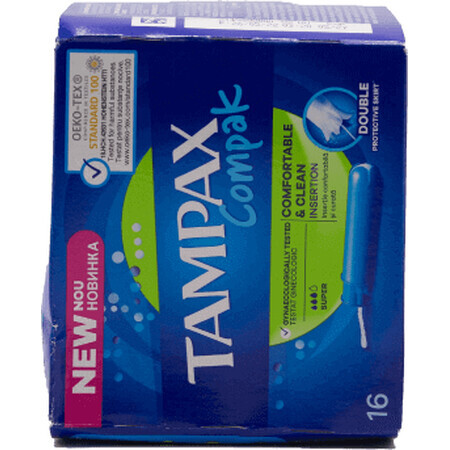 Tampax Compak Super inner pads, 16 pcs