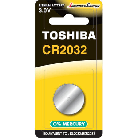 Toshiba Battery cr2032 3.0V, 1pc