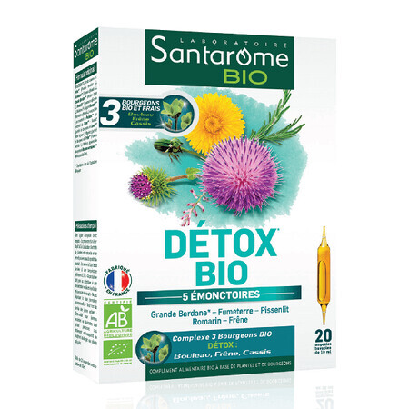 Detox Bio, 20 phials, Santarome Natural