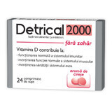 Detrical D3 2000 IU, cherry flavor, sugar free, 24 tablets, Crushed